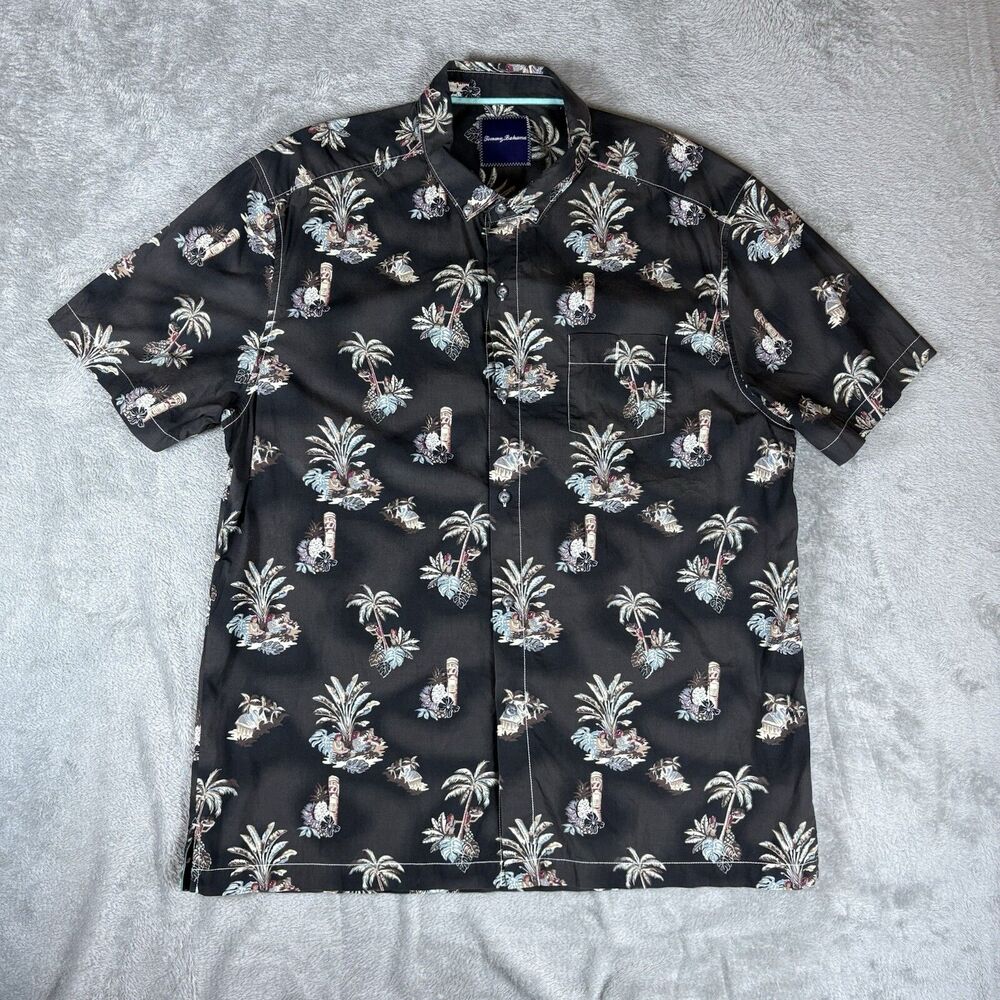 Tommy Bahama Men’s XL Cotton All Over Graphics Button Down Shirt